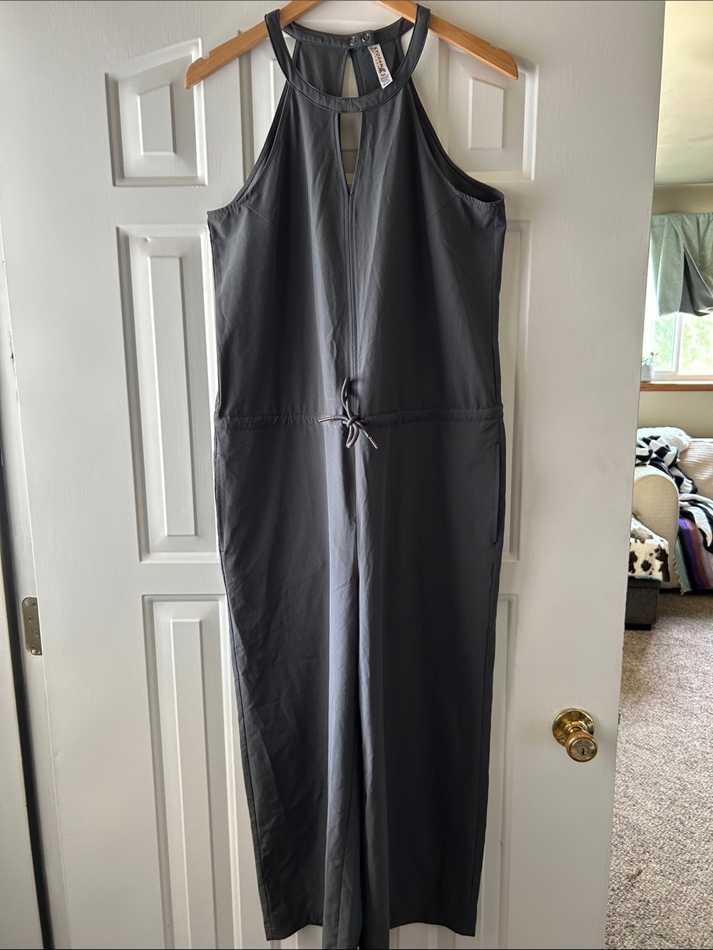 Kyodan Charcoal Gray Sleeveless Jumpsuit